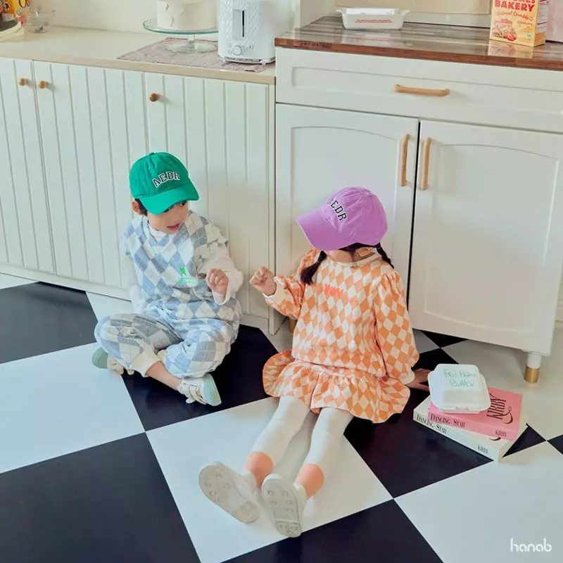 Hanab - Korean Children Fashion - #kidzfashiontrend - Argyle Top Bottom Set - 11