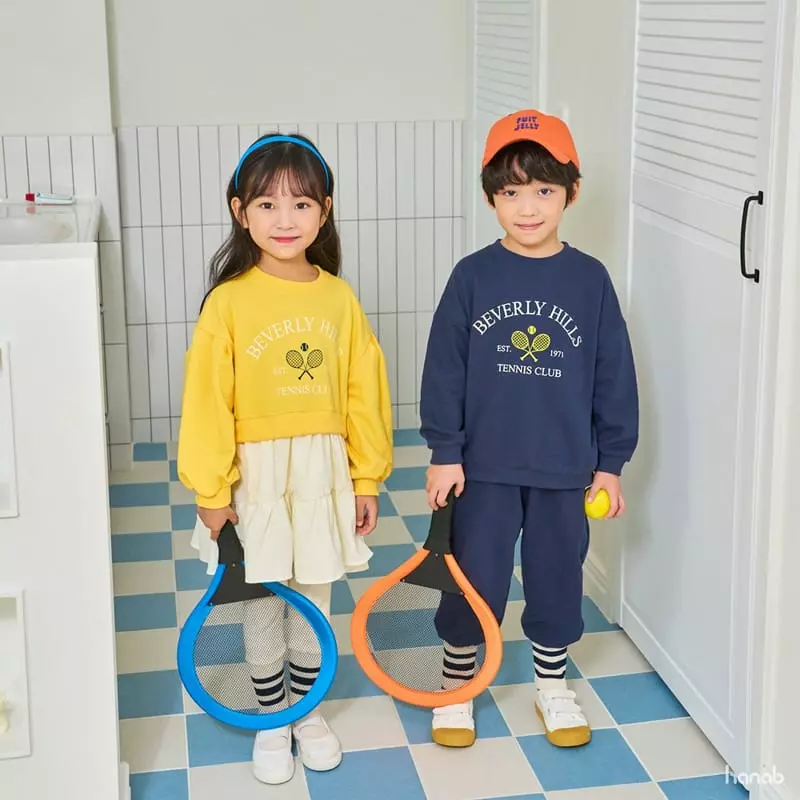 Hanab - Korean Children Fashion - #kidzfashiontrend - Racket Top Bottom Set - 10