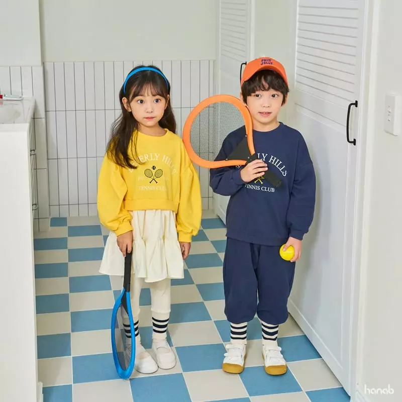 Hanab - Korean Children Fashion - #stylishchildhood - Racket Top Bottom Set - 2