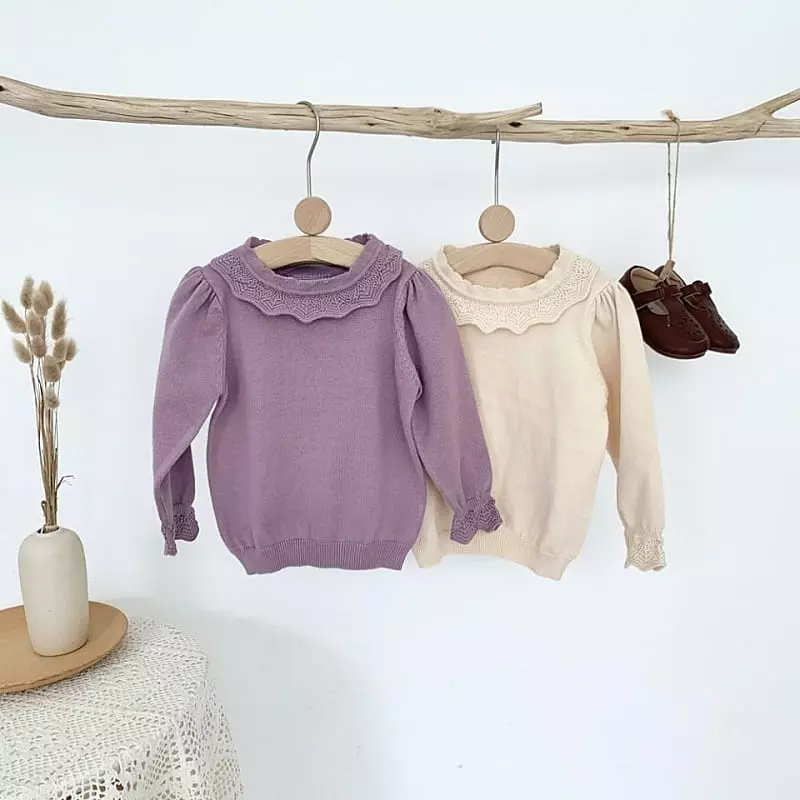 Hanacoco - Korean Children Fashion - #childofig - Scalet Knit Tee - 6