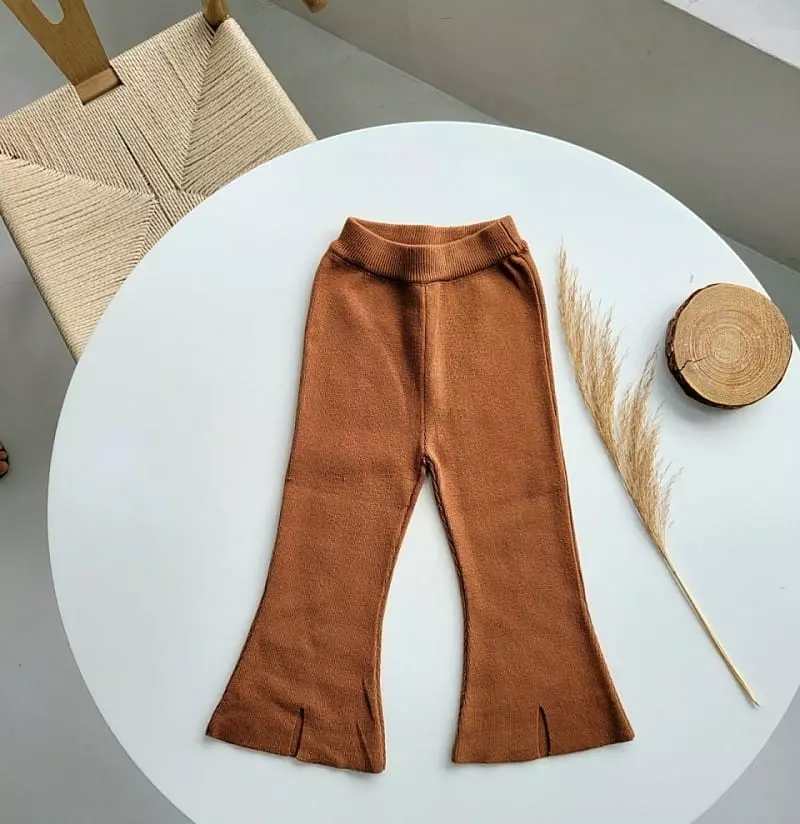 Hanacoco - Korean Children Fashion - #designkidswear - Knit Pants - 2