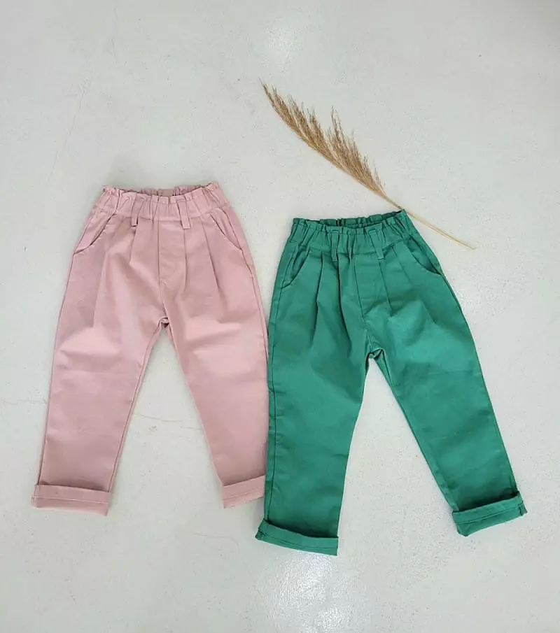 Hanacoco - Korean Children Fashion - #designkidswear - Span Wrinkle Pants