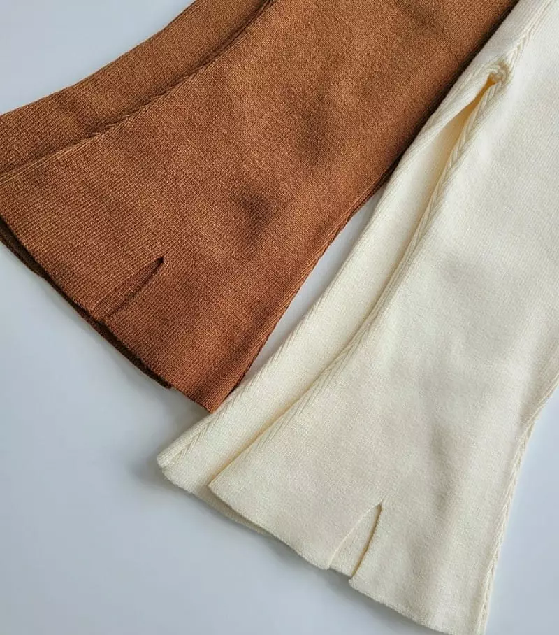 Hanacoco - Korean Children Fashion - #discoveringself - Knit Pants - 4