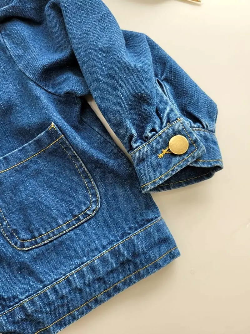 Hanacoco - Korean Children Fashion - #fashionkids - Denim Jacket - 2