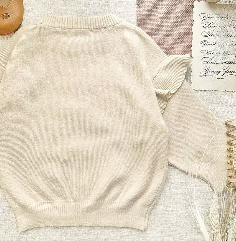 Hanacoco - Korean Children Fashion - #kidsshorts - Knit Top Bottom Set - 6