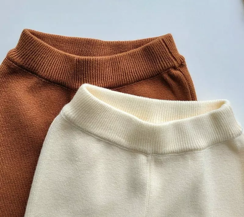 Hanacoco - Korean Children Fashion - #kidsshorts - Knit Pants - 5