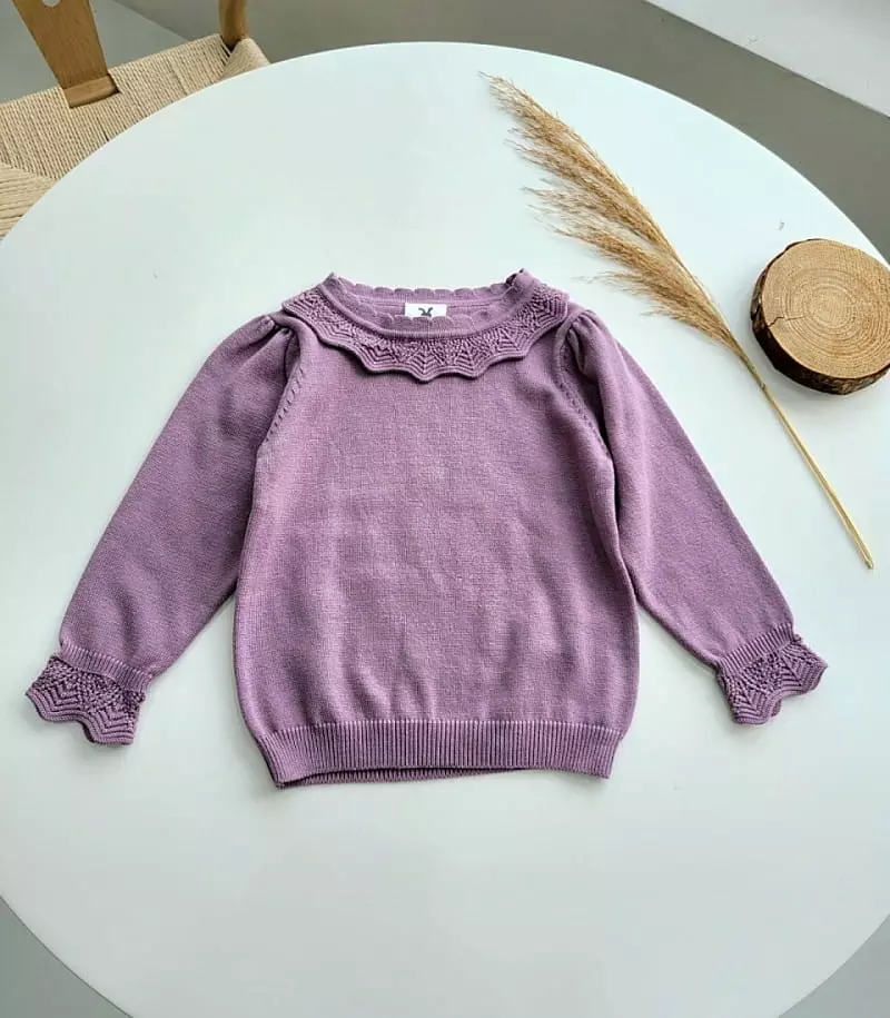 Hanacoco - Korean Children Fashion - #minifashionista - Scalet Knit Tee
