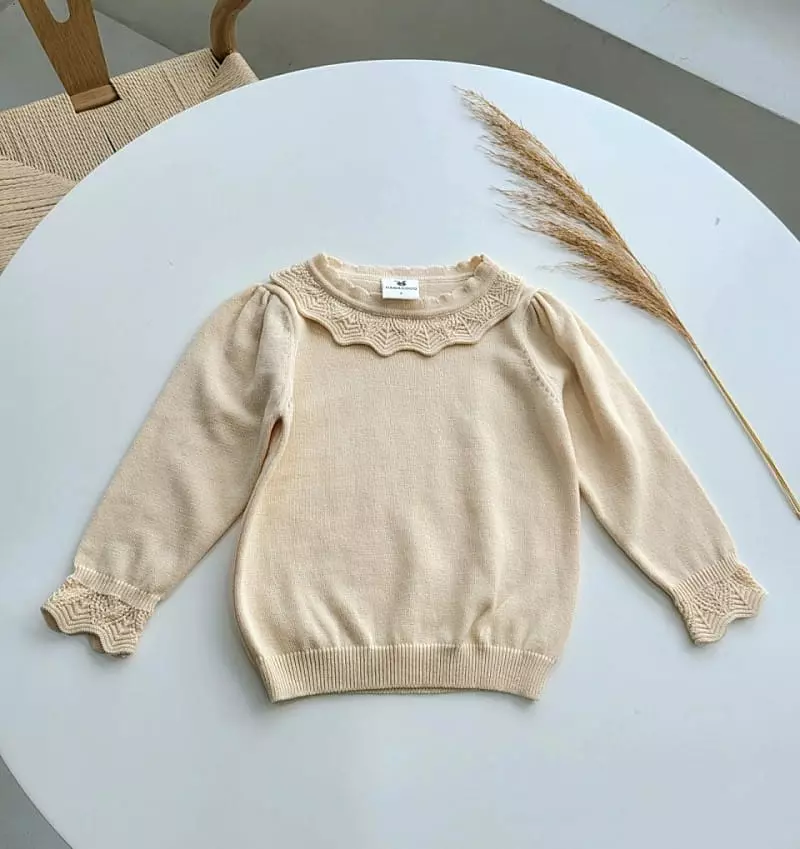Hanacoco - Korean Children Fashion - #prettylittlegirls - Scalet Knit Tee - 2