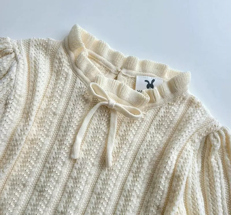 Hanacoco - Korean Children Fashion - #prettylittlegirls - Frill Knit Tee