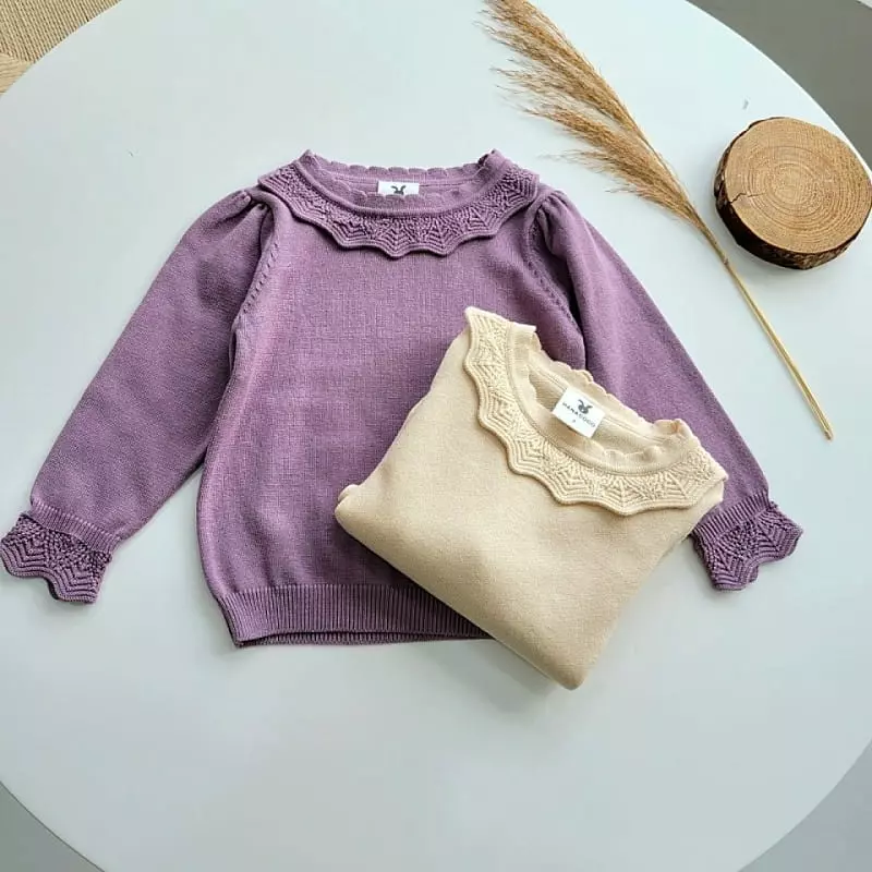 Hanacoco - Korean Children Fashion - #todddlerfashion - Scalet Knit Tee - 3