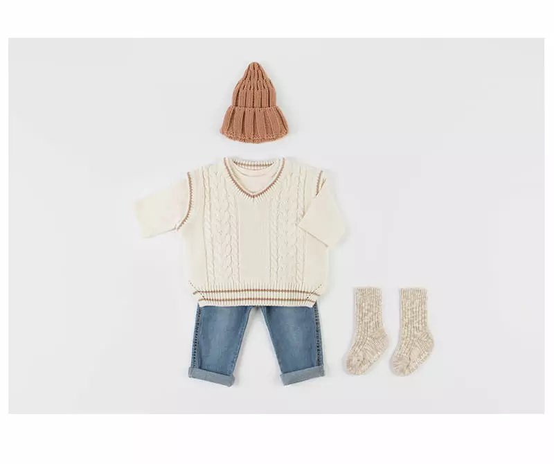 Happy Prince - Korean Baby Fashion - #babyfever - Lavian Knit Vest - 5