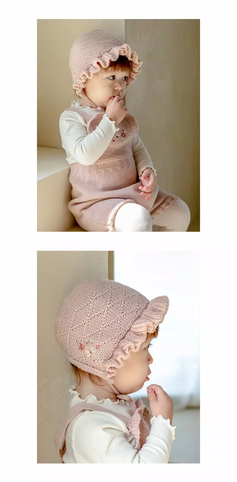 Happy Prince - Korean Baby Fashion - #babylifestyle - Fen Knit Bonnet - 4