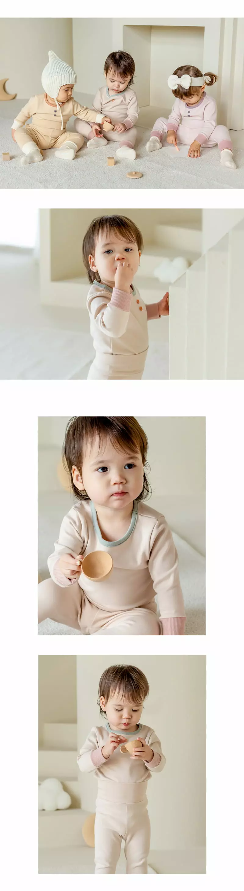 Happy Prince - Korean Baby Fashion - #babyoninstagram - Dello Baby Easywear Beige - 3