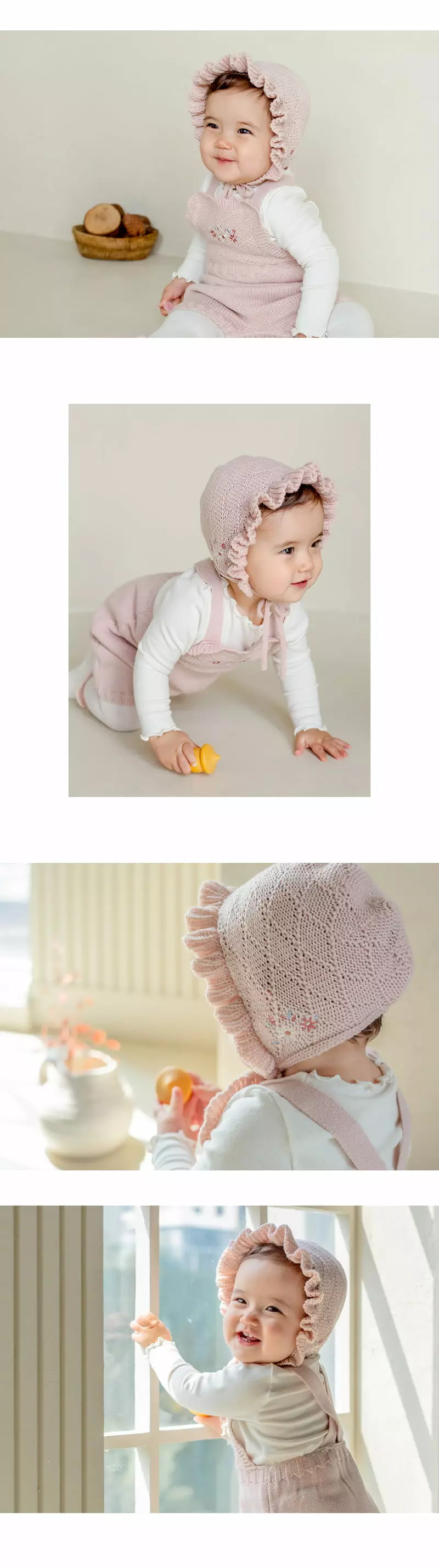 Happy Prince - Korean Baby Fashion - #babyoutfit - Fen Knit Bonnet - 6