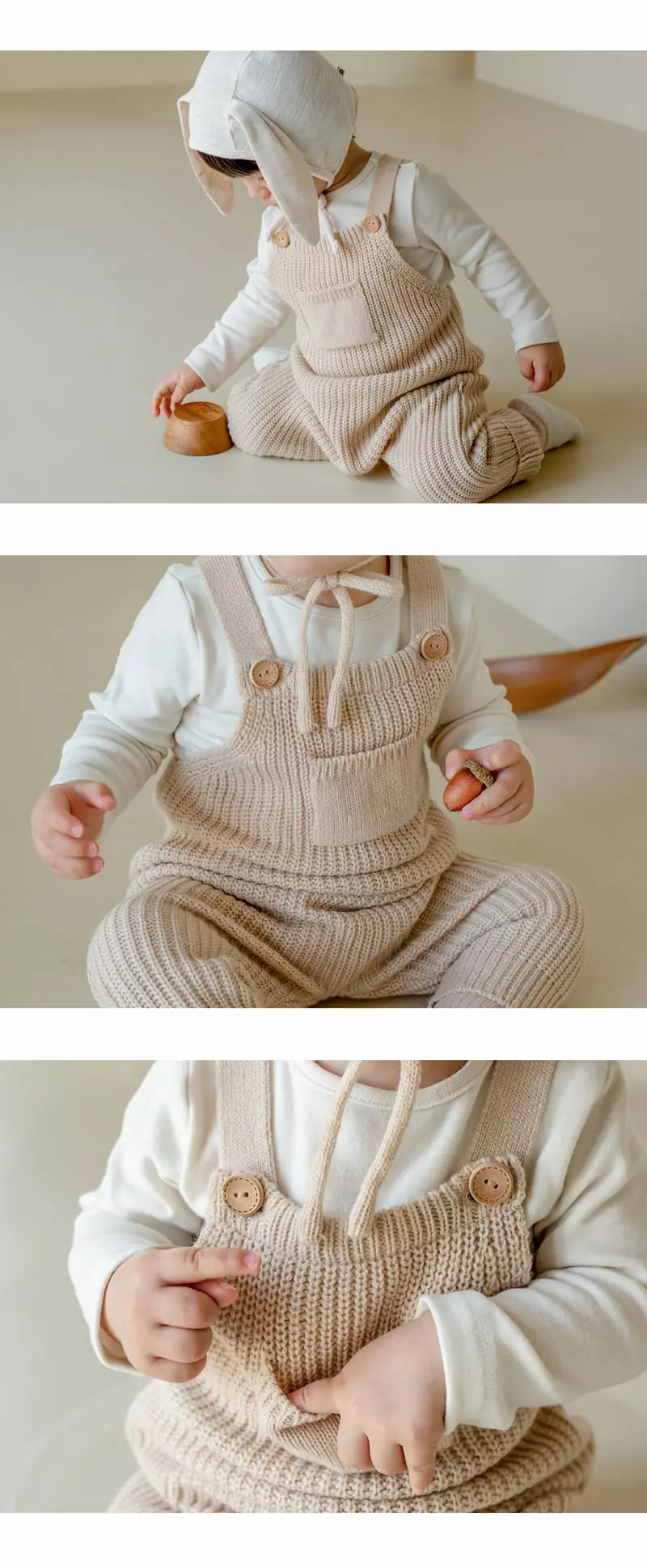 Happy Prince - Korean Baby Fashion - #onlinebabyboutique - Geanie Knit Overalls - 3