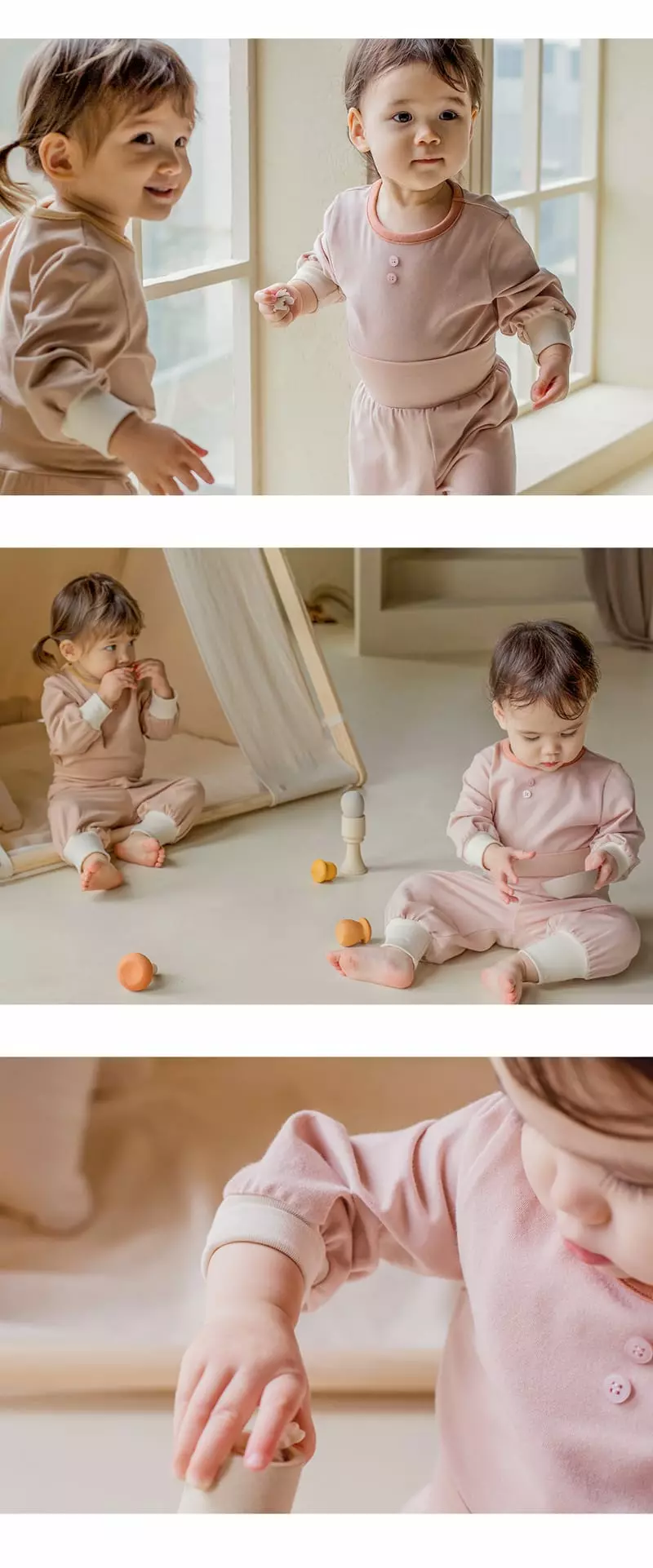 Happy Prince - Korean Children Fashion - #Kfashion4kids - Beldi Comfy Belly Lounge Wear Pink - 3