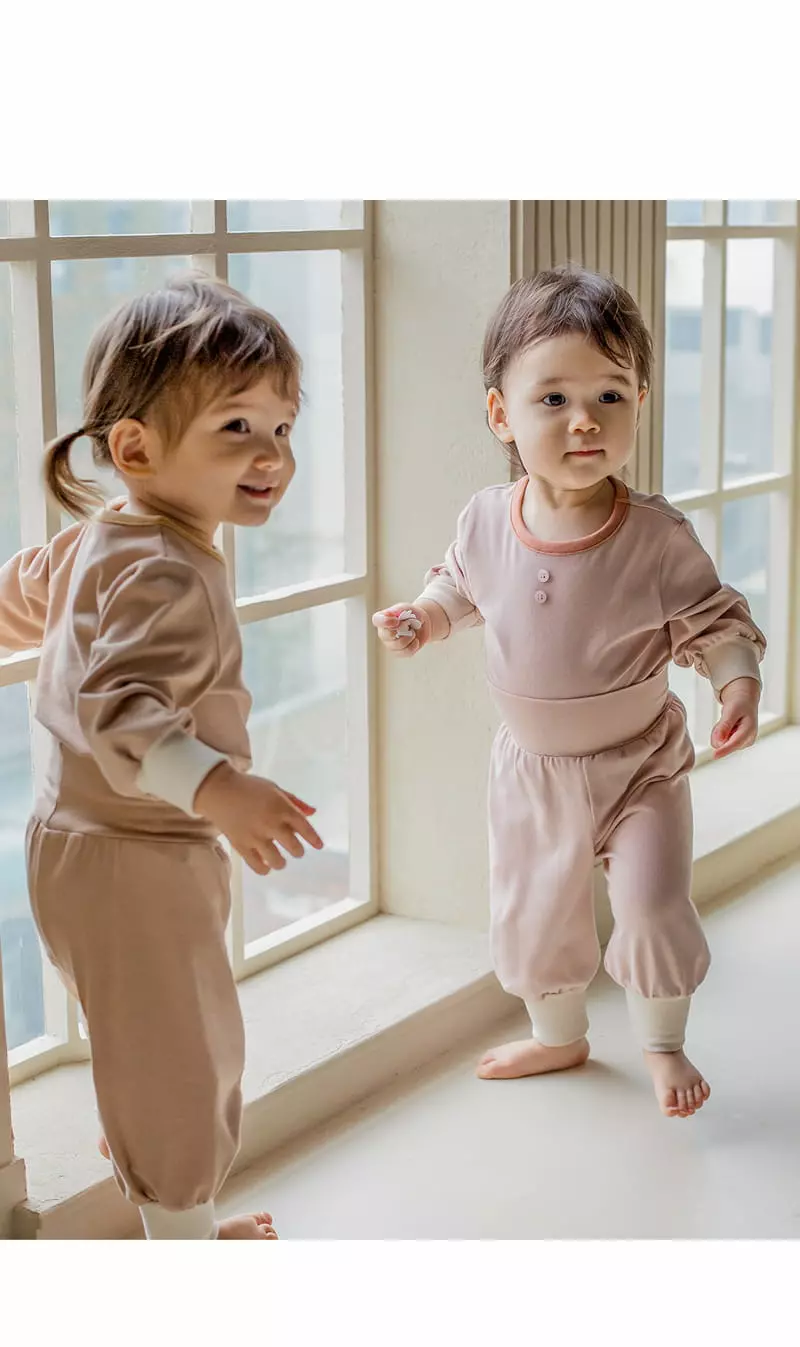 Happy Prince - Korean Children Fashion - #kidsshorts - Beldi Comfy Belly Lounge Wear Coral