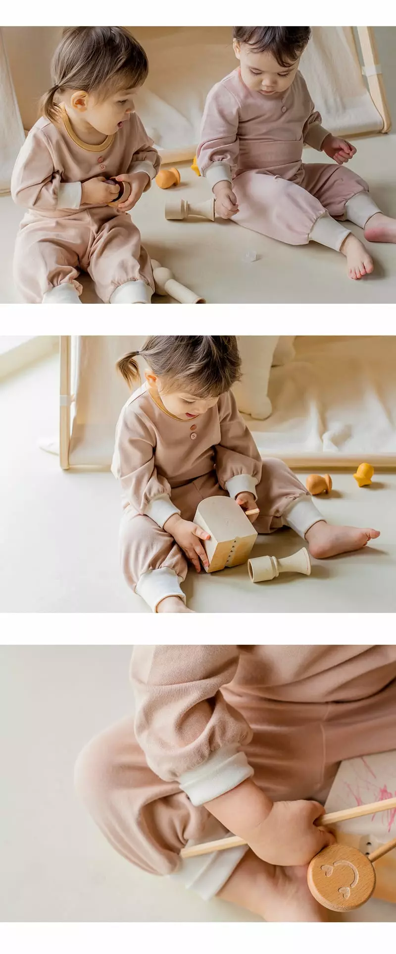 Happy Prince - Korean Children Fashion - #kidzfashiontrend - Beldi Comfy Belly Lounge Wear Coral - 3