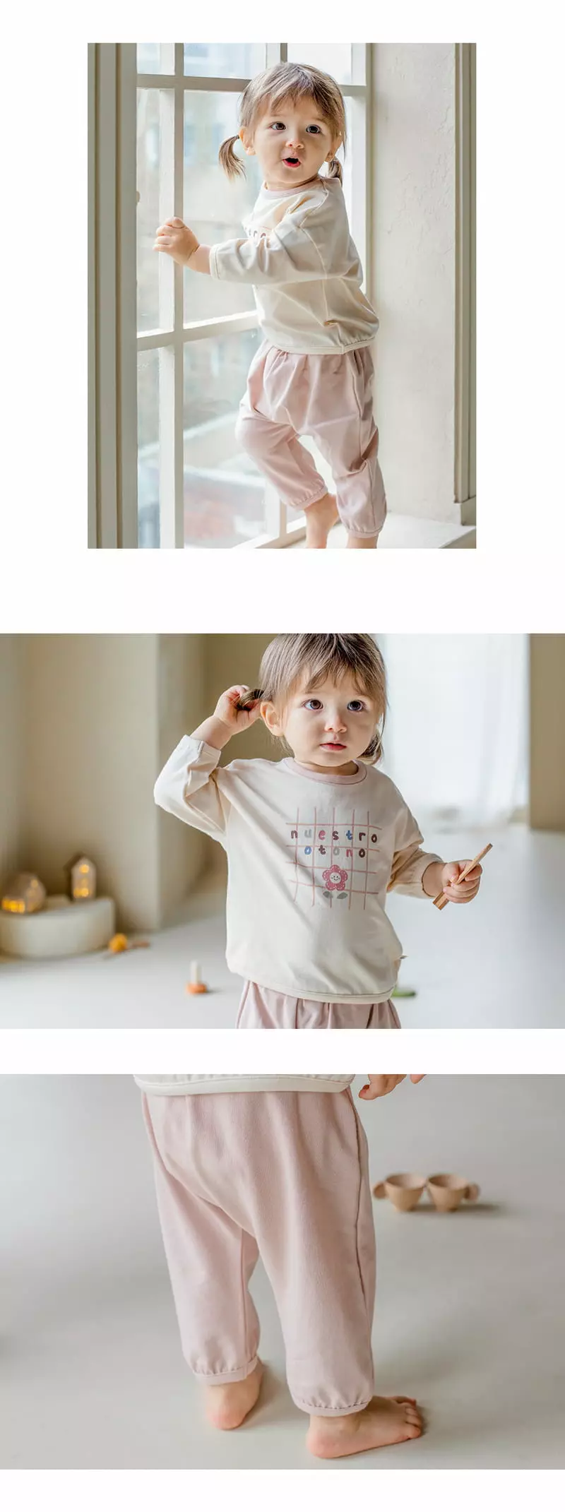 Happy Prince - Korean Children Fashion - #littlefashionista - Beunie Lounge Baby Top Bottom Set Pink - 6