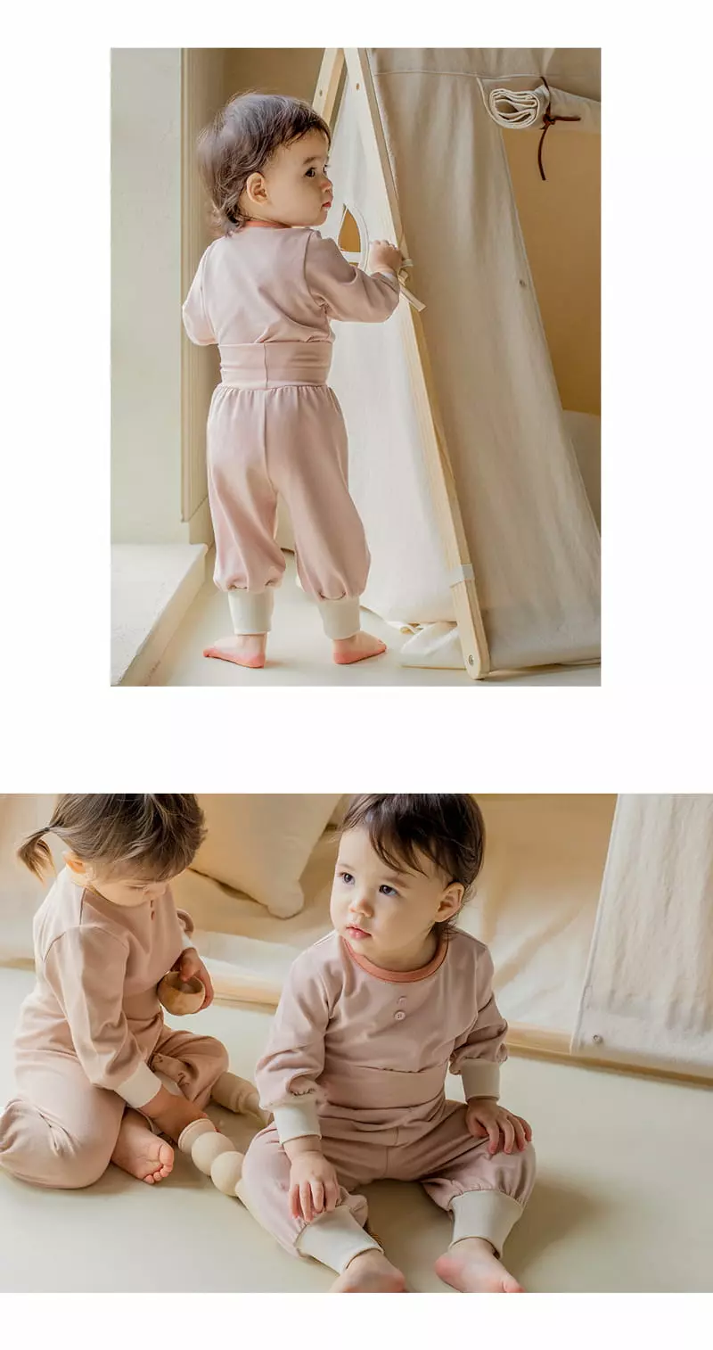 Happy Prince - Korean Children Fashion - #Kfashion4kids - Beldi Comfy Belly Lounge Wear Pink - 4