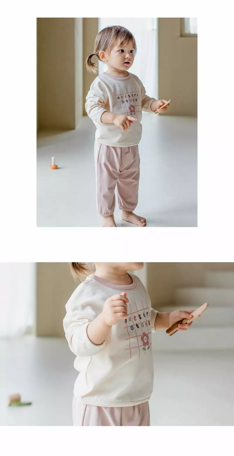 Happy Prince - Korean Children Fashion - #magicofchildhood - Beunie Lounge Baby Top Bottom Set Pink - 7