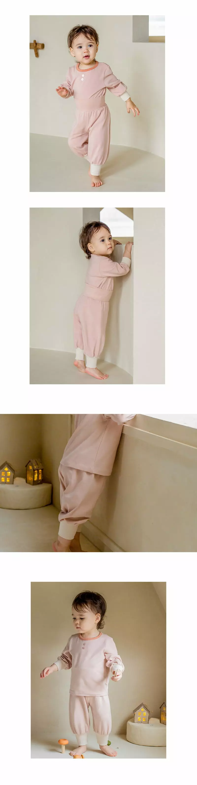 Happy Prince - Korean Children Fashion - #minifashionista - Beldi Comfy Belly Lounge Wear Pink - 6