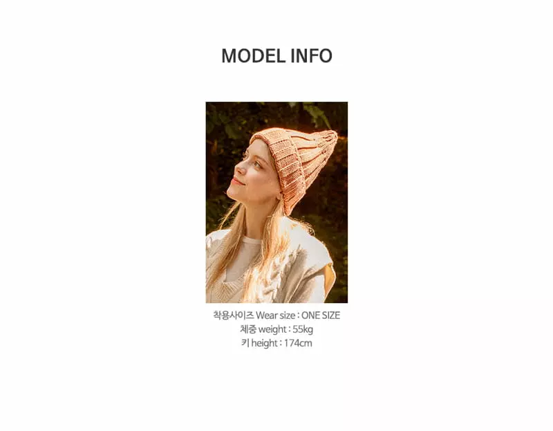 Happy Prince - Korean Women Fashion - #vintagekidsstyle - Sand Knit Mom Beanie - 10
