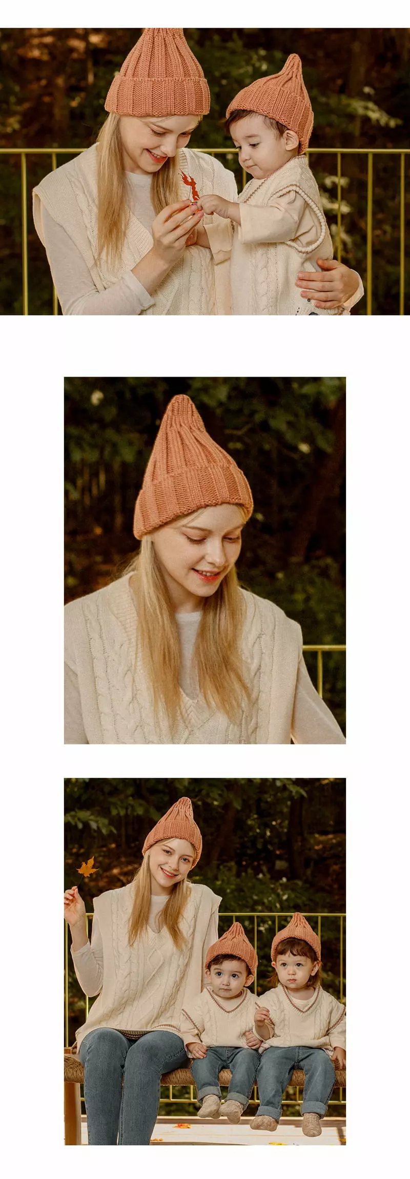 Happy Prince - Korean Women Fashion - #momslook - Sand Knit Mom Beanie - 4