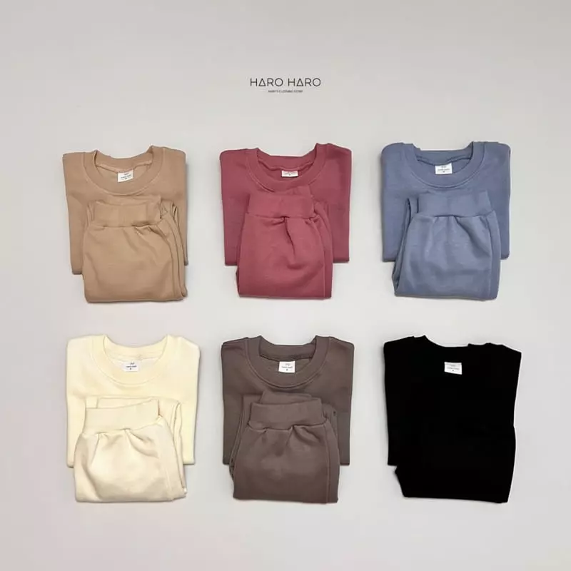 Haro Haro - Korean Children Fashion - #Kfashion4kids - Latte Top Bottom Set - 7