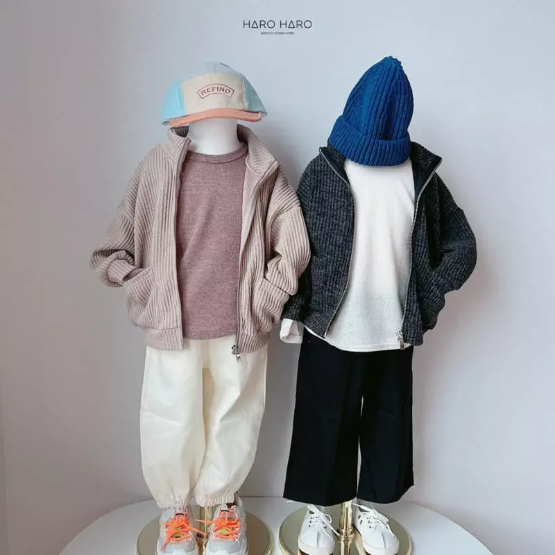 Haro Haro - Korean Children Fashion - #Kfashion4kids - Baguette Bocashi Knit Tee - 3