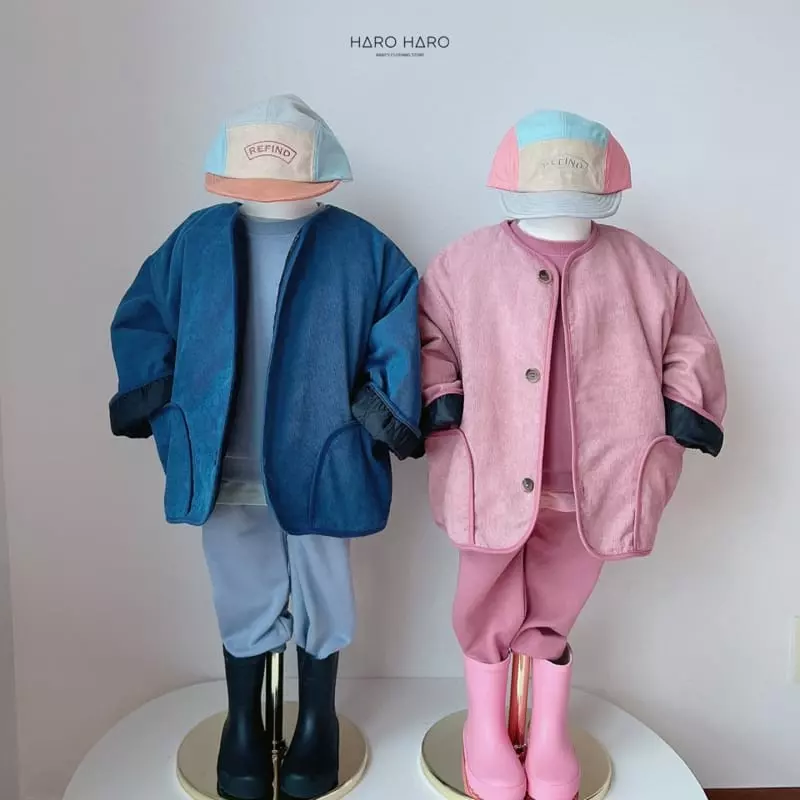 Haro Haro - Korean Children Fashion - #discoveringself - Latte Top Bottom Set - 2