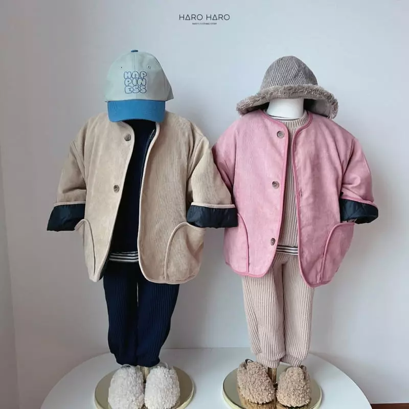 Haro Haro - Korean Children Fashion - #fashionkids - Rugby Bear Knit Top Bottom Set - 5