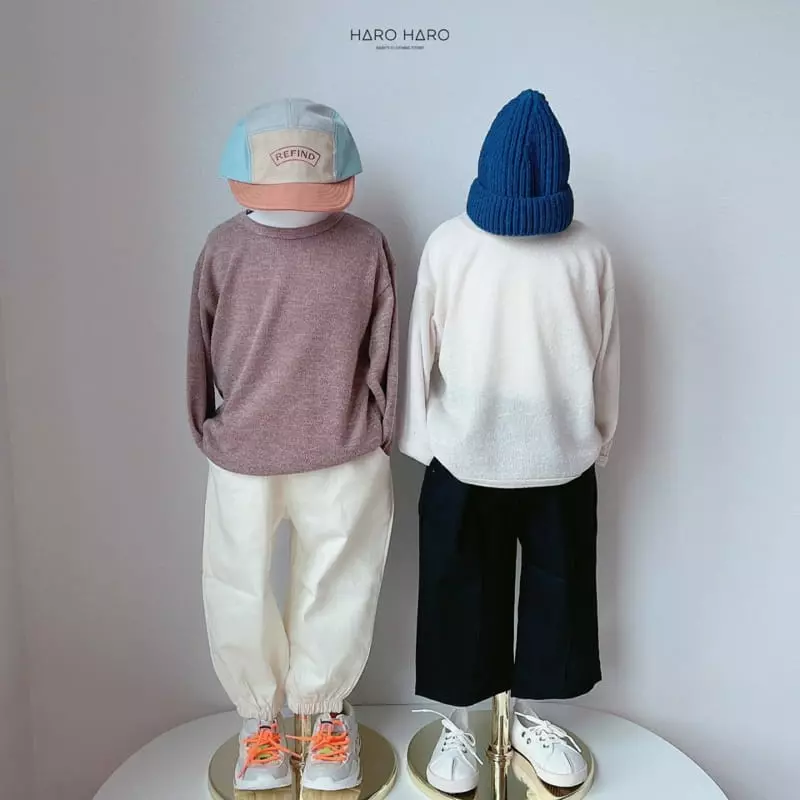 Haro Haro - Korean Children Fashion - #kidsstore - Baguette Bocashi Knit Tee