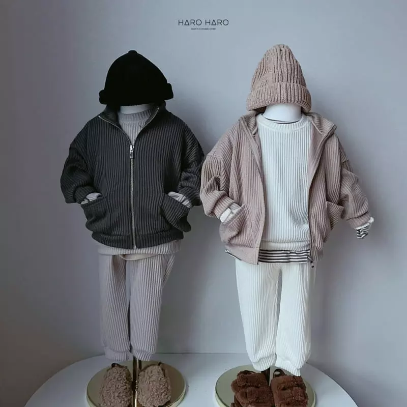 Haro Haro - Korean Children Fashion - #kidzfashiontrend - Brownie Knit Top Bottom Set - 5