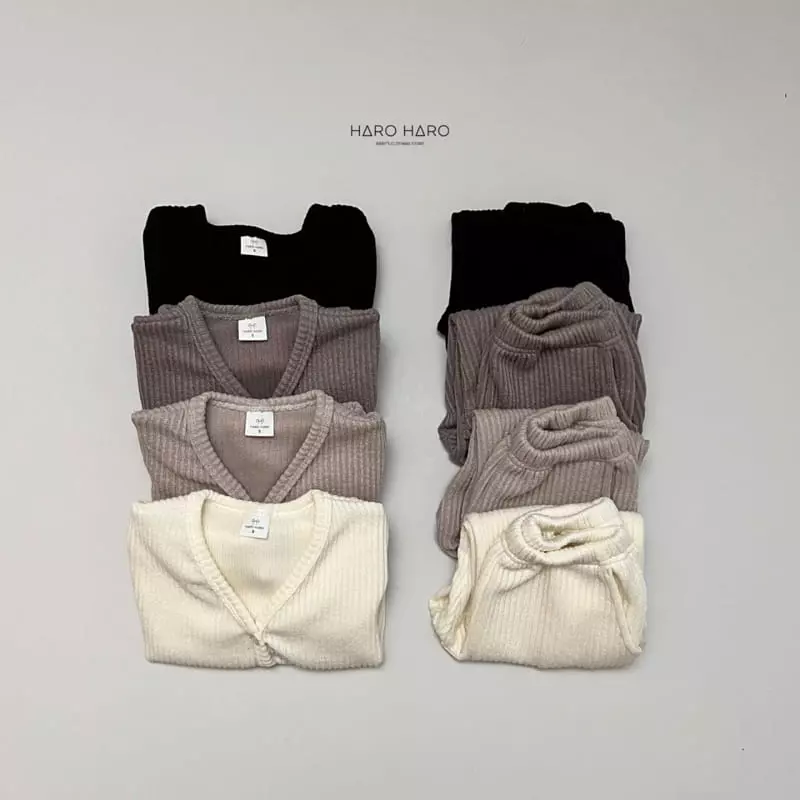 Haro Haro - Korean Children Fashion - #kidzfashiontrend - Hazelnut Cardigan Top Bottom Set - 3