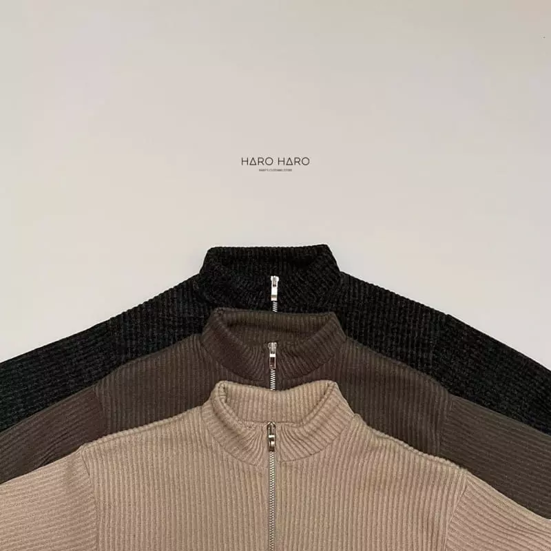 Haro Haro - Korean Children Fashion - #magicofchildhood - Cookie Knit Zip-up - 3