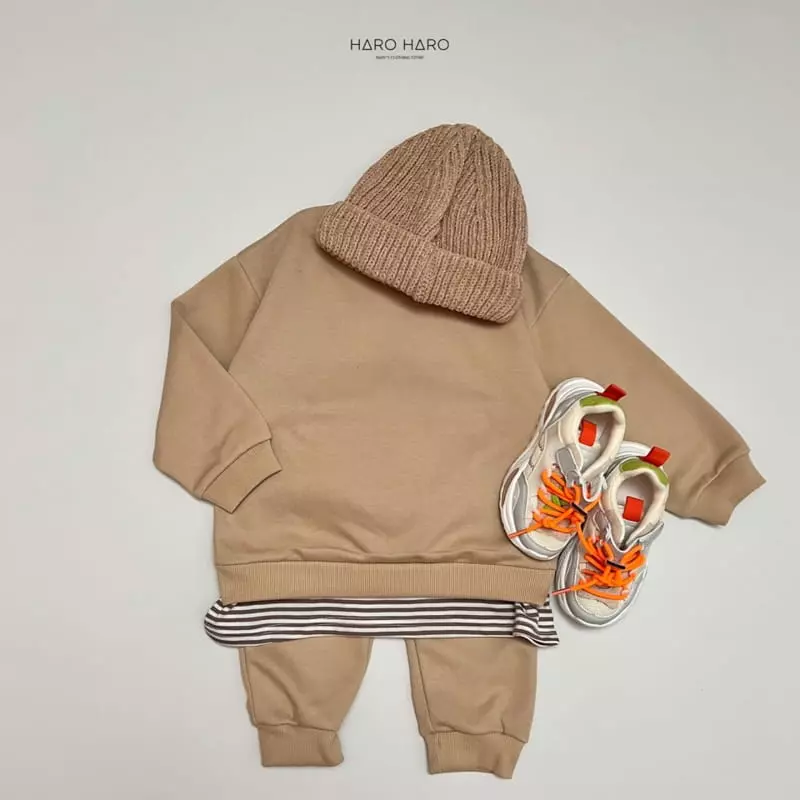 Haro Haro - Korean Children Fashion - #magicofchildhood - Latte Top Bottom Set - 9