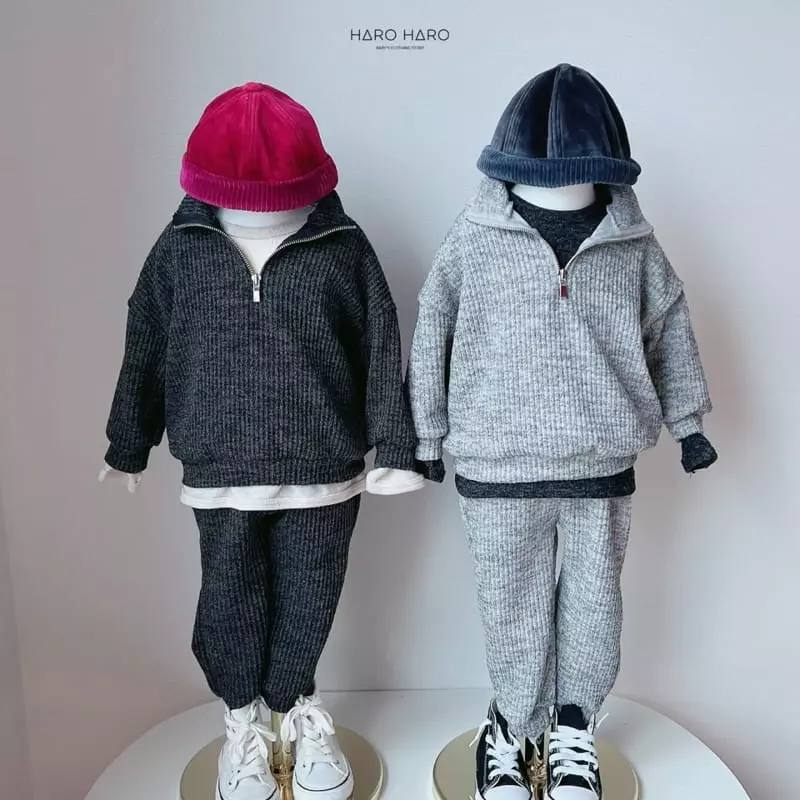 Haro Haro - Korean Children Fashion - #magicofchildhood - Baguette Bocashi Knit Tee - 5
