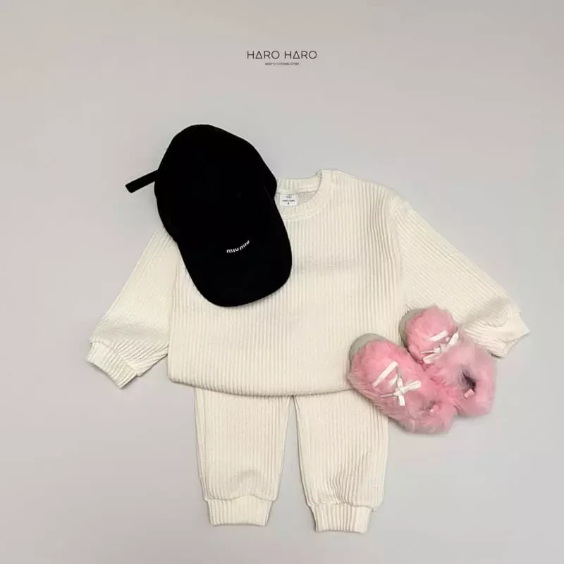 Haro Haro - Korean Children Fashion - #minifashionista - Brownie Knit Top Bottom Set - 9
