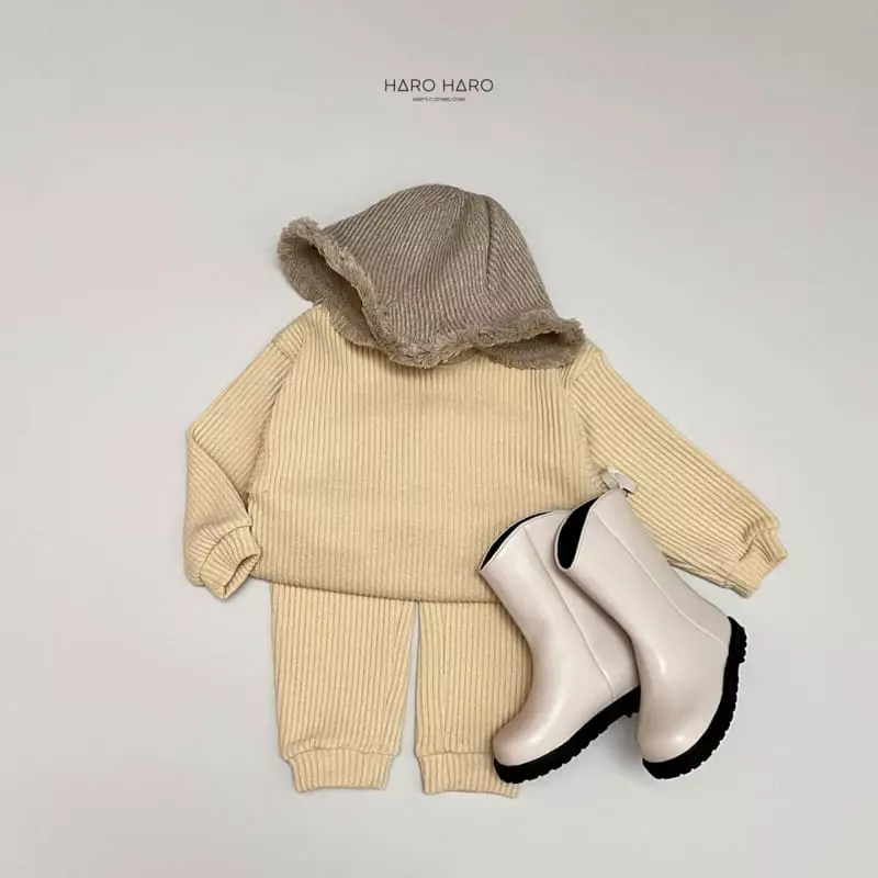 Haro Haro - Korean Children Fashion - #todddlerfashion - Brownie Knit Top Bottom Set - 11