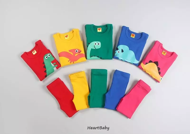 Heart Baby - Korean Children Fashion - #childofig - Dino Friends Easywear