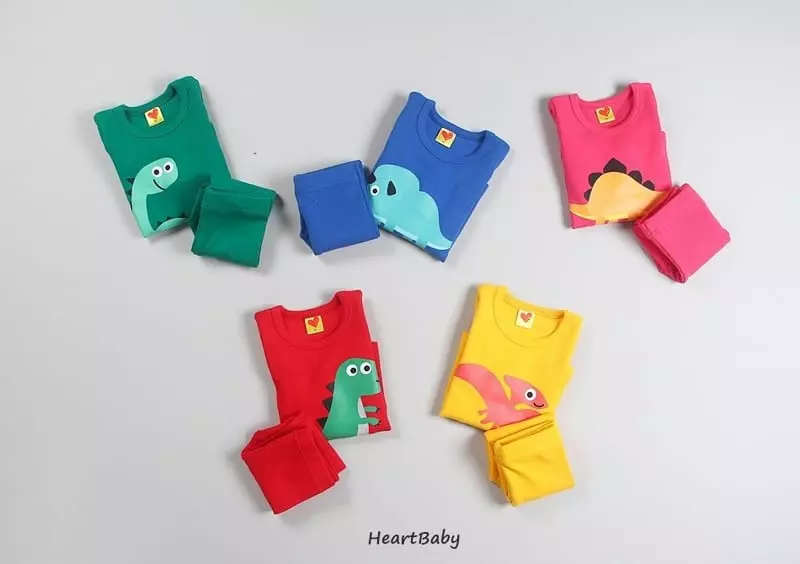 Heart Baby - Korean Children Fashion - #childrensboutique - Dino Friends Easywear - 2