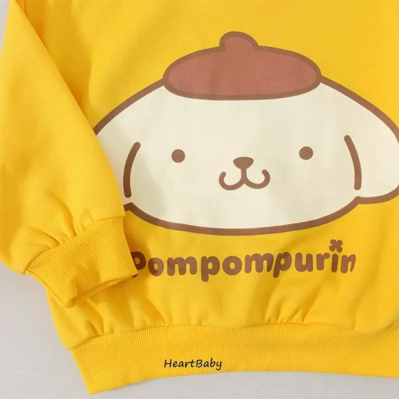 Heart Baby - Korean Children Fashion - #designkidswear - Sanrio Shorts Top Bottom Set - 6