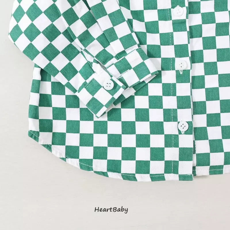 Heart Baby - Korean Children Fashion - #designkidswear - Check Washing Shirt - 5