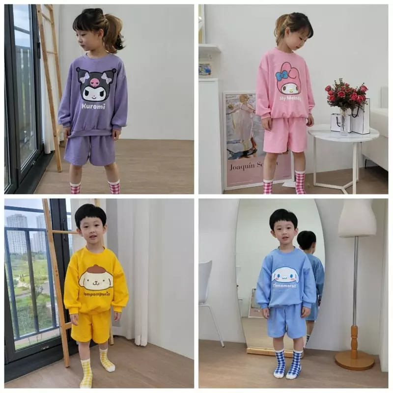 Heart Baby - Korean Children Fashion - #fashionkids - Sanrio Shorts Top Bottom Set - 8