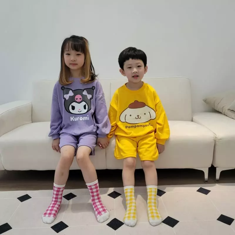 Heart Baby - Korean Children Fashion - #kidsshorts - Sanrio Shorts Top Bottom Set - 9