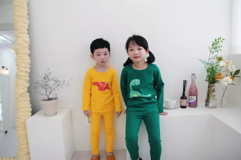 Heart Baby - Korean Children Fashion - #kidsshorts - Dino Friends Easywear - 6