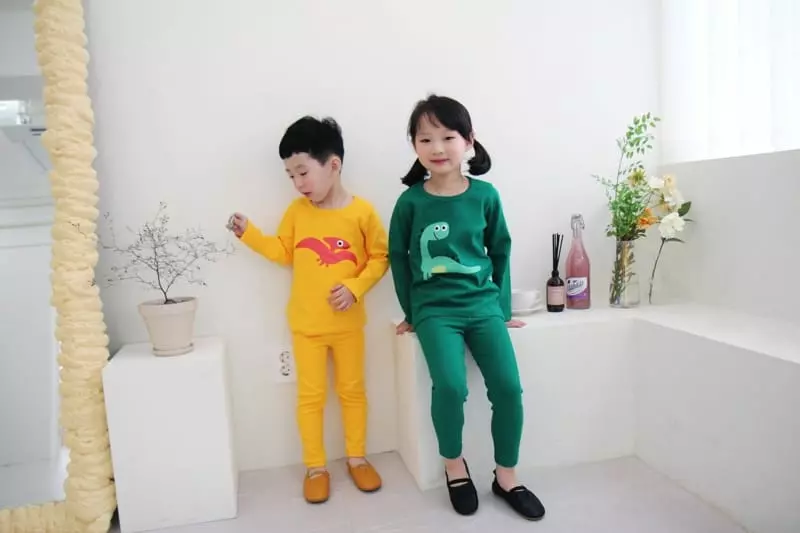 Heart Baby - Korean Children Fashion - #kidsstore - Dino Friends Easywear - 7