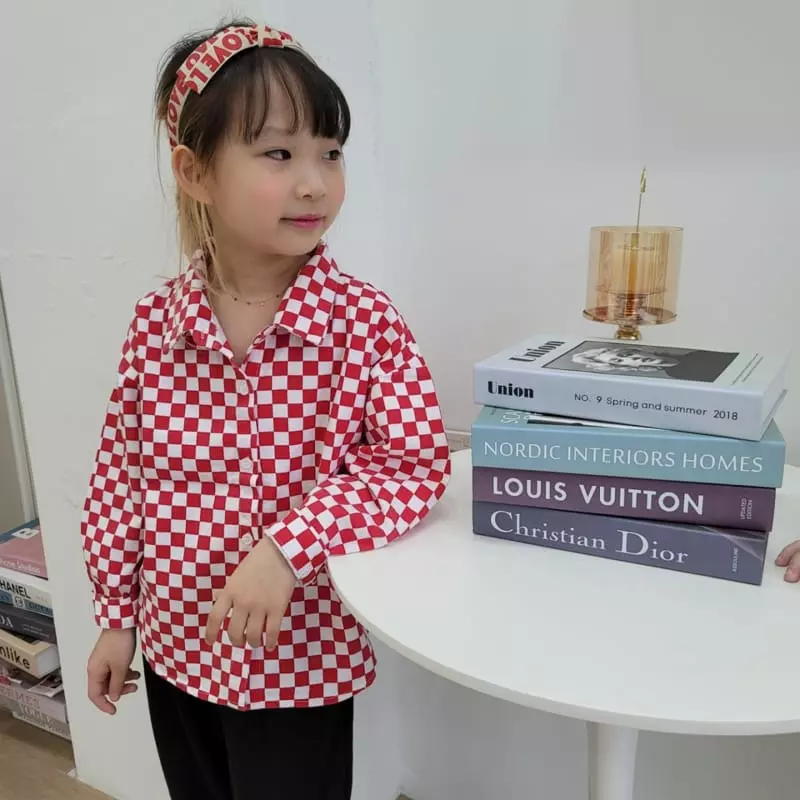 Heart Baby - Korean Children Fashion - #kidzfashiontrend - Check Washing Shirt - 10