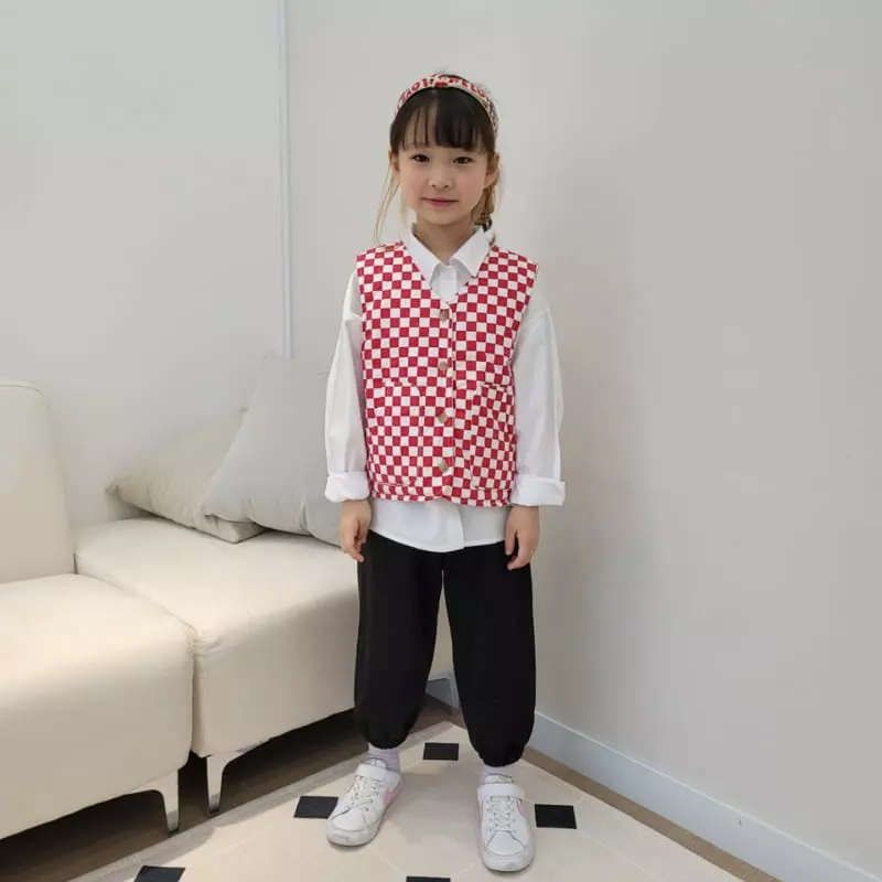 Heart Baby - Korean Children Fashion - #magicofchildhood - Check Malrang Vest - 5